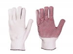 Strickhandschuh mit PVC Noppen, Feinstrick